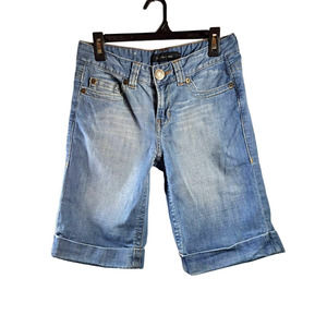 Calvin Klein Crop Blue Jeans Shorts Size 6